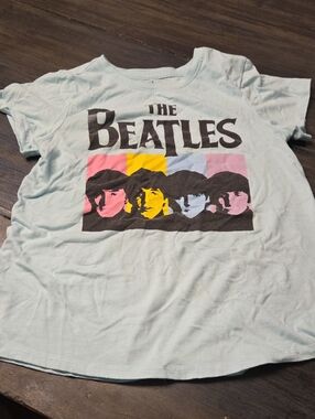 The Beatles Graphic Tee in Light Blue